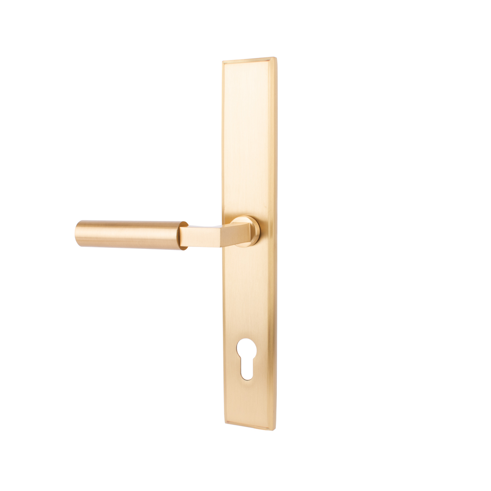 Heritage Brass Cutor Multipoint Door Handle (Left Hand) - Satin Brass - (Sold in Pairs)